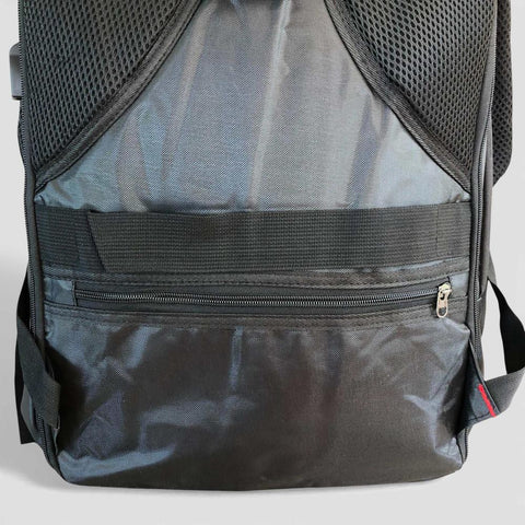 VIVACE Backpack: BLACK Canvas BRANDED Travel / Laptop Backpack