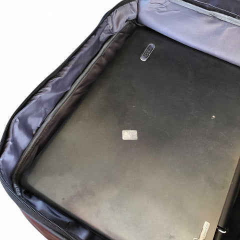 VIVACE Backpack: BLACK Canvas BRANDED Travel / Laptop Backpack