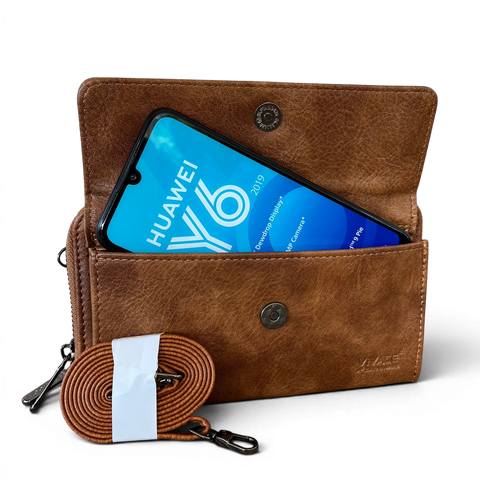 Vivace Wallet: Stylish CAMEL BROWN PU Leather Cellphone Sling