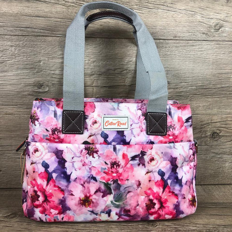 Cotton Road PINK PVC Handbag with FLOWERS