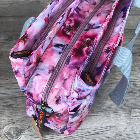 Cotton Road PINK PVC Handbag with FLOWERS
