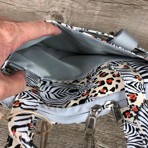 Cotton Road PVC 14' Laptop / Exam Bag with Padded Inner and ZEBRA detailing