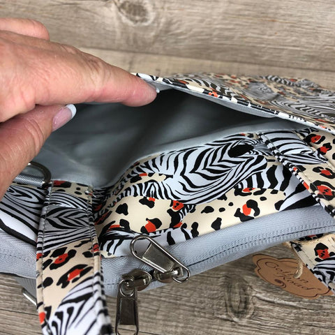 Cotton Road PVC 14' Laptop / Exam Bag with Padded Inner and ZEBRA detailing