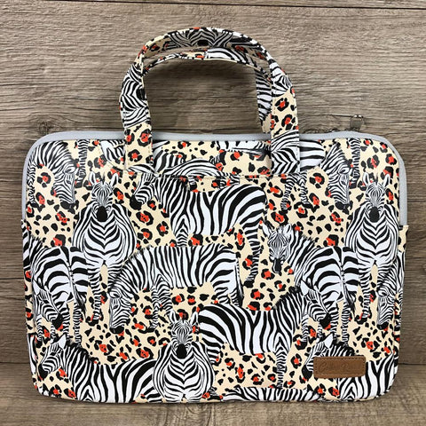 Cotton Road PVC 14' Laptop / Exam Bag with Padded Inner and ZEBRA detailing